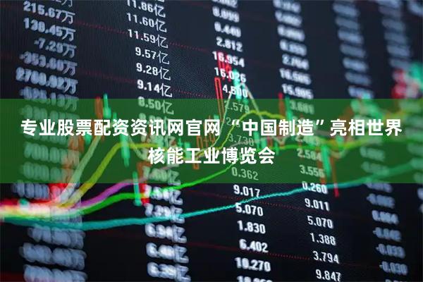 专业股票配资资讯网官网 “中国制造”亮相世界核能工业博览会